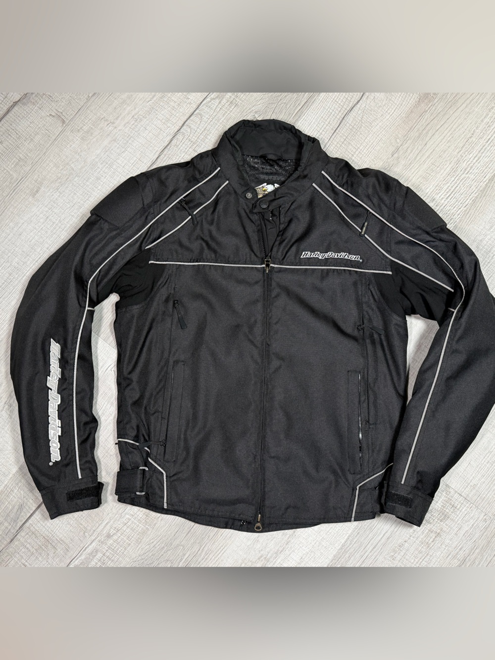 Harley-Davidson Road Warrior Black Riding Jacket Size M Genuine